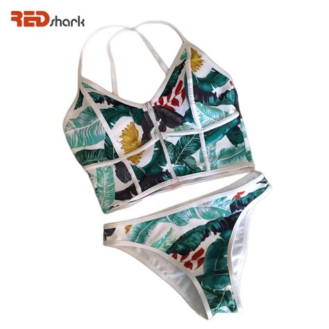redshark 2017 brazilian bikini trending low waist bikini set women swimwear sexy crop top retro