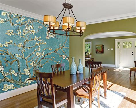 Cherry Blossom Wallpaper Chinoiserie Wall Mural Removable Etsy
