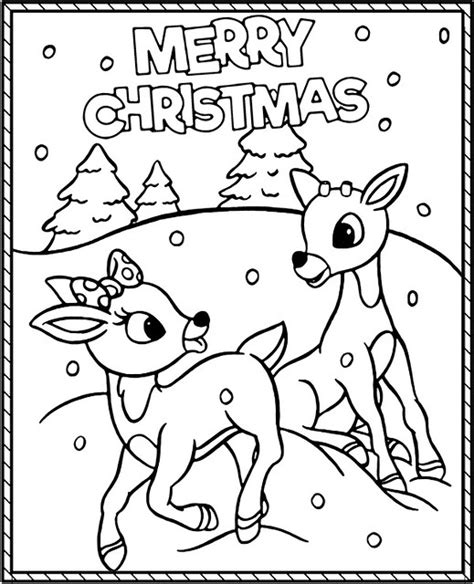 Reindeer Coloring Page Christmas Is Almost Here So Its T Flickr