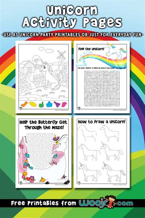 Unicorn Color Pages For Kids Activity Shelter