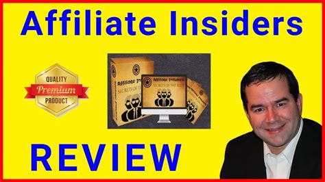Affiliate Insiders Review An Honest Affiliate Insiders Review With