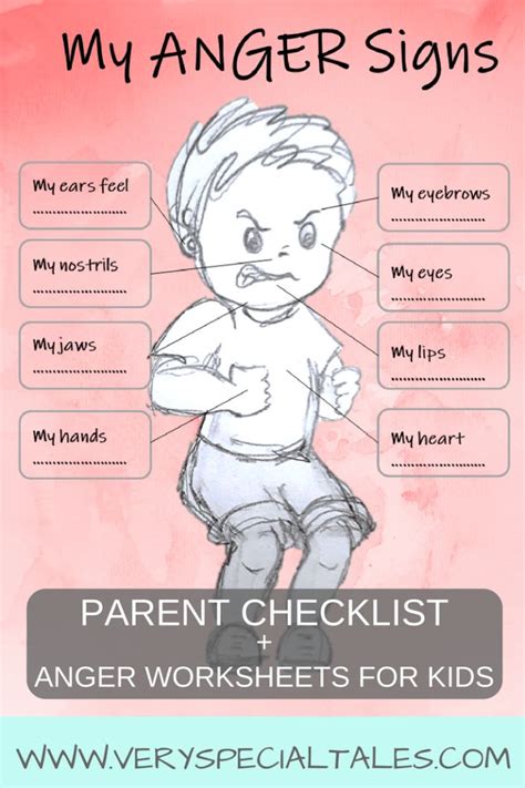 How To Teach Kids About Anger Signs Anger Worksheets For