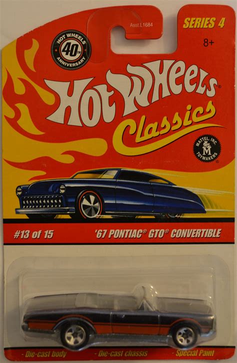 Hot Wheels 67 Pontiac Gto Convertible Black 13 Of 15 Special Paint Hw