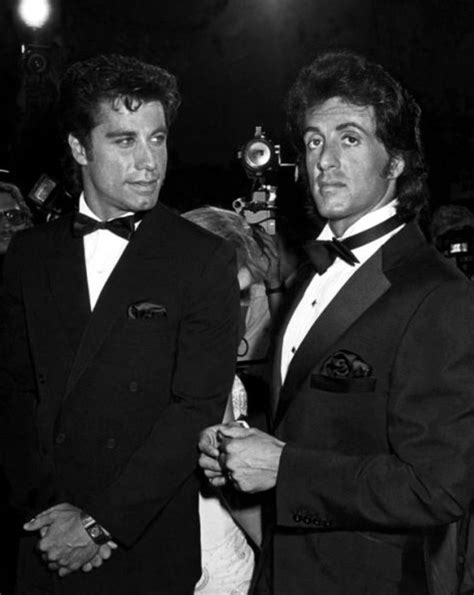 John Travolta And Sylvester Stalone Sylvester Stallone Hollywood Stars