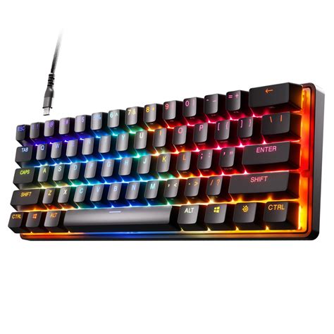 Steelseries Apex Pro Mini Hypermagnetic Gaming Keyboard Worlds Fastest Keyboard Compact 60