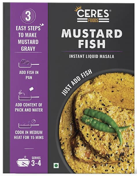Ceres Foods Bengali Mustard Fish Instant Liquid Masala Shipped Fresh