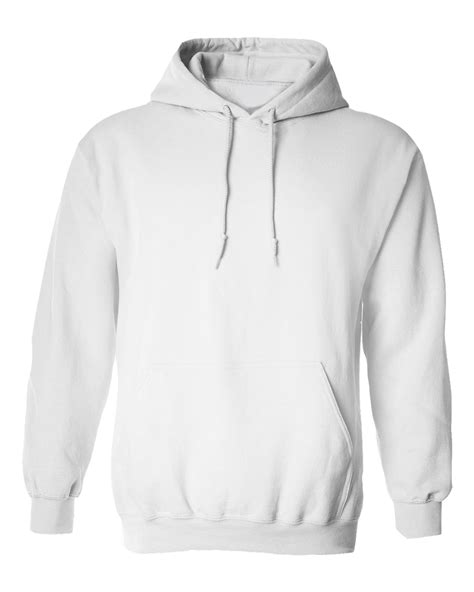 A sweatshirt is made out of cotton jersey material. White Hoodie Jacket without Zipper - Cutton Garments