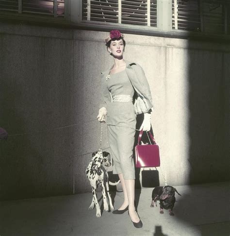 1953 Vogue Model Barbara Mullen Photo Mclaughlin Gill Suit H