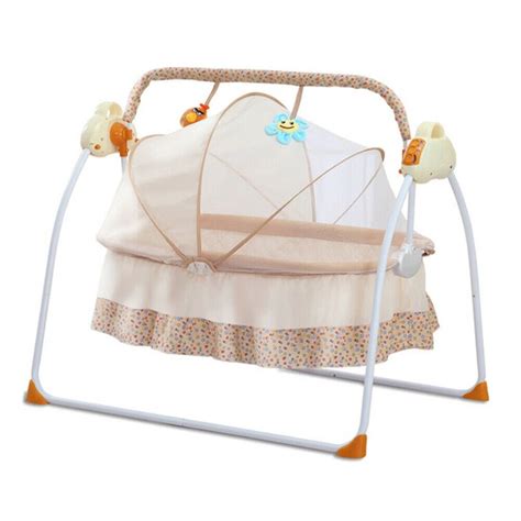 Harriet Bee Electric Foldable Infant Baby Swings Bed Auto Swing Crib