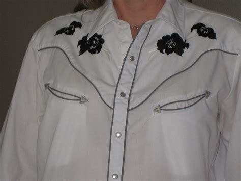Vintage Western Shirt W Pearl Snaps Cowboy By Lucysclosetvintage