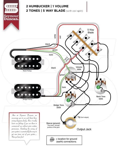 Guitar wiring diagrams 3 pickups 1 volume 1 tone. How should I wire 2 humbuckers to a five-way switch with 2 tone knobs and 1 volume? - Quora
