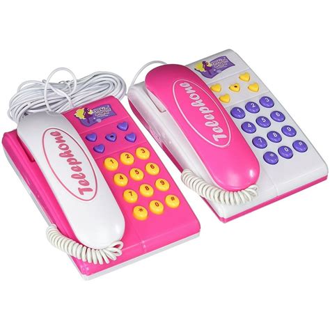 Super Cool Fashionable Twin Telephones Wired Intercom Childrens Kids