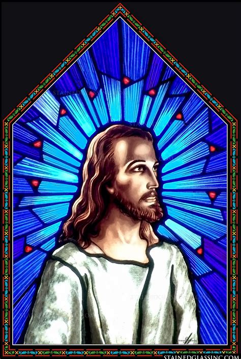 Brilliant Christ Religious Stained Glass Window