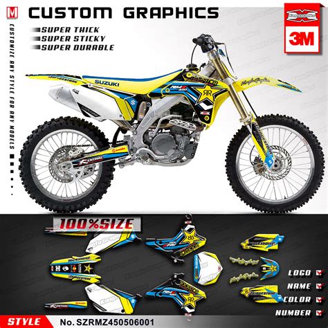 Kungfu Graphics Motocross Vinyl Stickers Kit Custom Vehicle Wraps For