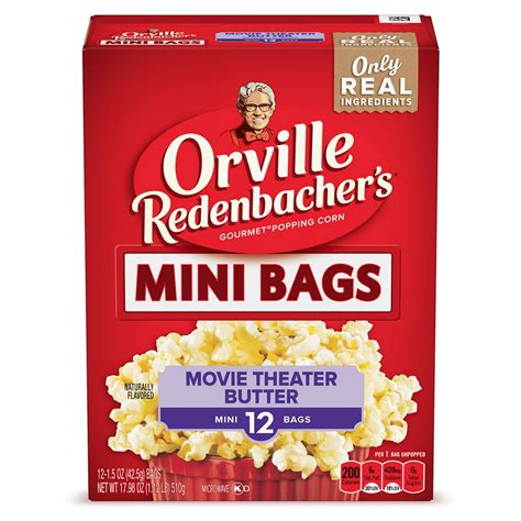 Orville Redenbachers Movie Theater Butter Microwave Popcorn Mini Bags 15 Oz 12 Ct Walmart