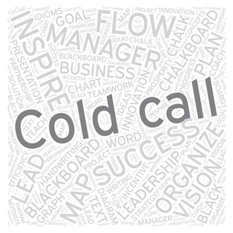 Cold Call Word Cloud Art Vecteur Détaillé 11550452 Art Vectoriel Chez