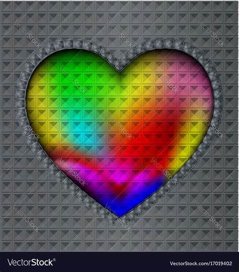 Image Of Colored Heart Royalty Free Vector Image