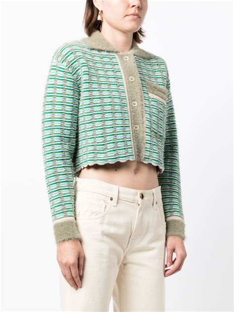 Jacquemus Cropped Knitted Jacket Farfetch