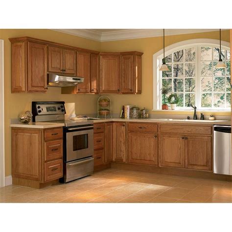 Hampton wall kitchen cabinets in cognac kitchen the home depot. Hampton Assembled 9x30x12 in. Wall Kitchen Cabinet in ...