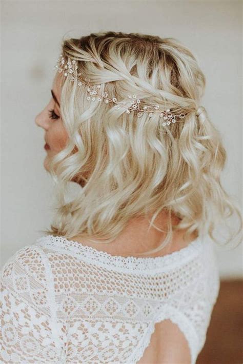 Best Wedding Hairstyles For Brides With Short Hair Milk Blush