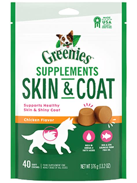 Greenies Skin And Coat Supplement Dog Treats