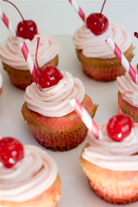 Cherry 7up Shirley Temple Cupcakes Wishes And Reality