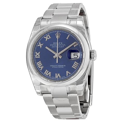 Rolex Datejust 36 Blue Dial Stainless Steel Oyster Bracelet Automatic