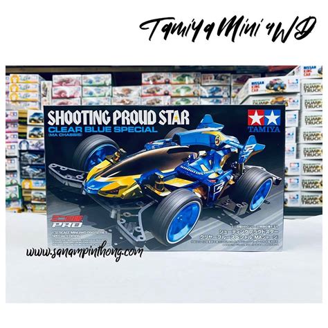 Mini 4wd Tamiya Item 95573 Shooting Proud Star Clear Blue Special
