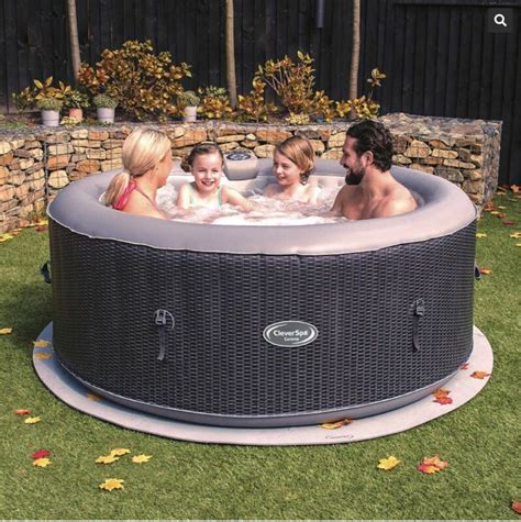 cleverspa 4 person inflatable hot tub pool new for sale from united kingdom