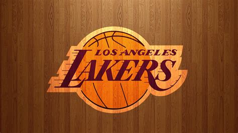 Los Angeles Lakers Logo In Brown Shades Background Hd Lakers Wallpapers