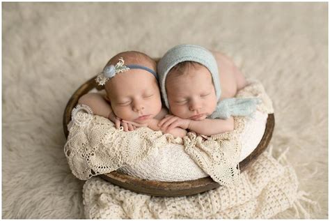 Twin Girl Baby Photo Ideas And Props Newborn Photographer In Orange