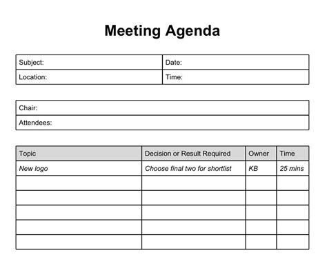 Meeting Minutes Template Free Board Download Corporate Agenda Meeting