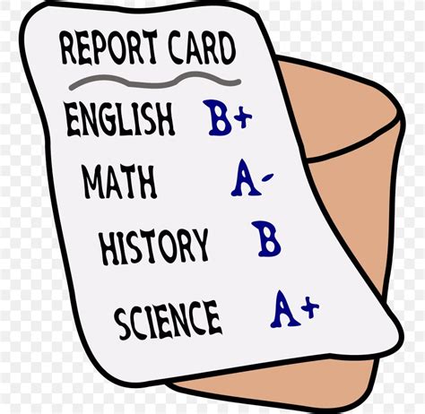 Report Card School Grading In Education Clip Art Png 747x800px