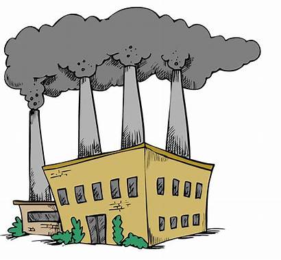 Fossil Factory Clipart Fuel Revolution Industrial Coal
