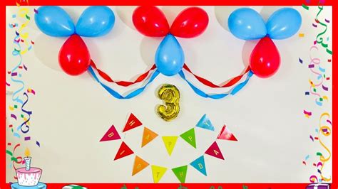 Simple Balloon Decoration Birthday Decoration Ideas Joannegal