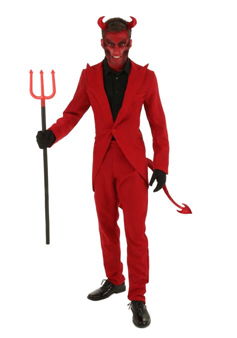 Adult Red Suit Devil Costume Size Medium For Sale Online Ebay