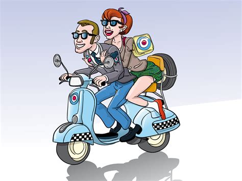 We Are The Mods Mod Scooter Vespa By Pau Sureda On Dribbble