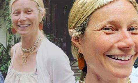 gwyneth paltrow 48 almost unrecognizable as she ditches the makeup