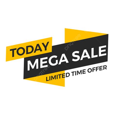 Today Mega Sale Limited Time Offer Promotion Banner Today Mega Sale