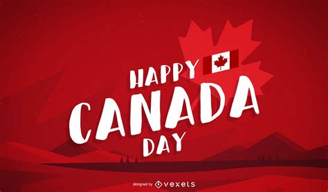Happy Canada Day Background Vector Download