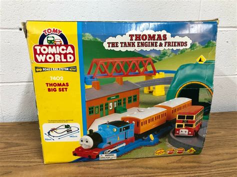 Rare Tomy Tomica World 7402 Thomas Big Set Road And Rail System Tank