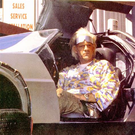 Christopher Lloyd As Dr Emmett Brown In Back To The Future 1985