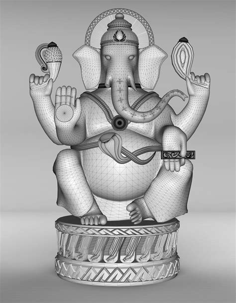 Estatueta Ganesh Modelo 3d 38 Fbx Max Obj Stl Unknown Free3d
