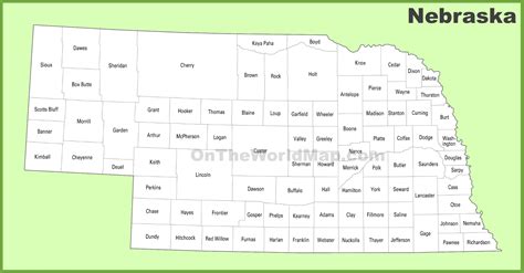 Neb County Map