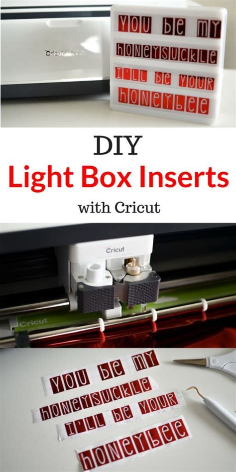 DIY Light Box Inserts With Cricut | Light box diy, How to make light
