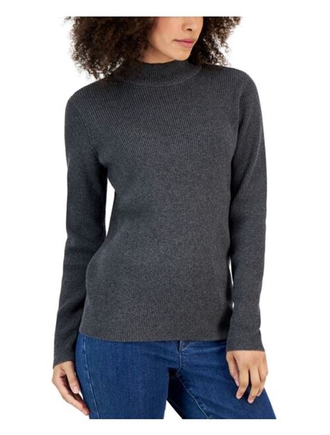 Buy Karen Scott Karen Scott Womens Mock Neck Sweater Created For Macys Online Topofstyle