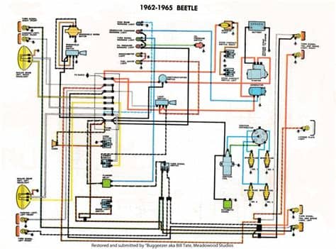 TheSamba Com Type 1 Wiring Diagrams And 1969 Vw Beetle Diagram
