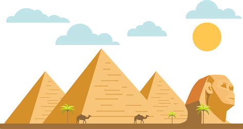download great sphinx of giza egyptian pyramids great pyramid pyramid of giza cartoon png