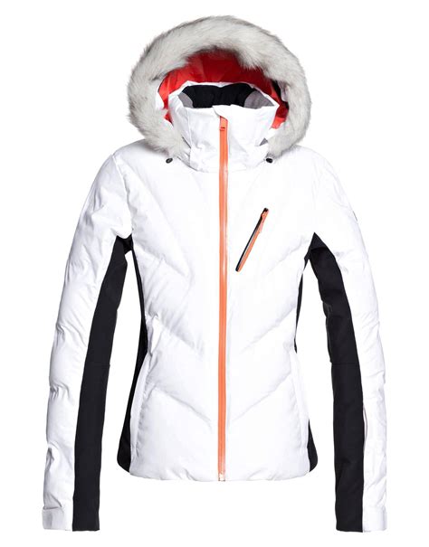 Roxy Womens Snowstorm Ski Jacket Bright White Simply Hike Uk
