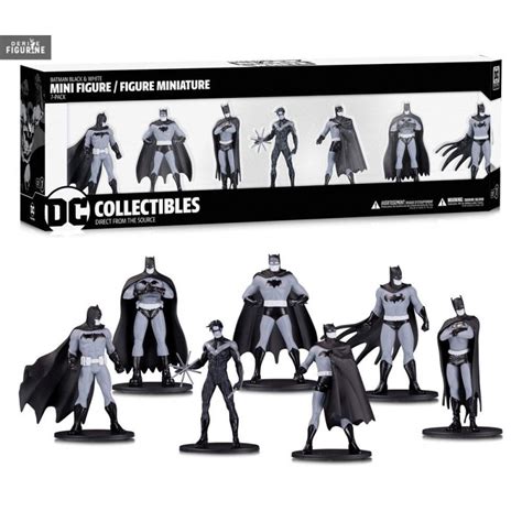 Pack 7 Figurines Batman Black And White Box Set 1 Dc Comics Dc
